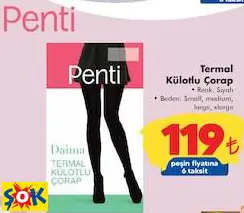 PENTİ TERMAL KÜLOTLU ÇORAP
